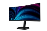 Монитор Philips 34B2U3600C, 34" Curved 1500R, VA, WLED, 3440x1440@120Hz, 4ms GtG, 300cd m/2, 3500:1, 50M:1 DCR, Adaptive Sync, FlickerFree, SoftBlue, 5Wx2, Tilt, Height Adjust, Swivel, HDMI, DP, USB hub