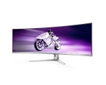 Монитор Philips 49M2C8900L, 48.9" QD-OLED Curved 1800R, 5120x1440@144Hz, 0.03 GtG, 1000cd m/2, 1.000.000:1, Mega Infinity DCR, Adaptive Sync, FlickerFree, Blue Light Soft., 7.5Wx4+DTS, Tilt, Height Adjust, Swivel, 2xHDMI, DP, USB hub
