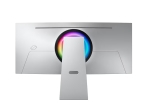 Монитор Samsung LS34DG850, 34'' CURVED Odyssey G8 OLED, 1800R, 175 Hz, 0.1 ms GTG, 21:9, 3440 x 1440, Smart, 2xUSB C, Mini DP, Micro HDMI 2.1, Wi-Fi 5, BT 5.2, Speakers, 178°/178°, Silver
