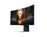 Монитор Samsung LS34DG850, 34'' CURVED Odyssey G8 OLED, 1800R, 175 Hz, 0.1 ms GTG, 21:9, 3440 x 1440, Smart, 2xUSB C, Mini DP, Micro HDMI 2.1, Wi-Fi 5, BT 5.2, Speakers, 178°/178°, Silver