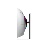Монитор Samsung LS34DG850, 34'' CURVED Odyssey G8 OLED, 1800R, 175 Hz, 0.1 ms GTG, 21:9, 3440 x 1440, Smart, 2xUSB C, Mini DP, Micro HDMI 2.1, Wi-Fi 5, BT 5.2, Speakers, 178°/178°, Silver