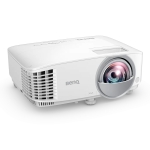 Мултимедиен проектор BenQ MX825STH, Short Throw, 81"@1m, XGA 1024X768, 3500 AL, 20000:1, VGA, RCA, S-Video, 2xHDMI, Audio In/Out, Speaker 10W, USB (Type A) x1, LAN (RJ45) x1, 2.6 Kg, IEC62368, Optional interactive kit(PW02/PT12)