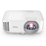Мултимедиен проектор BenQ MX825STH, Short Throw, 81"@1m, XGA 1024X768, 3500 AL, 20000:1, VGA, RCA, S-Video, 2xHDMI, Audio In/Out, Speaker 10W, USB (Type A) x1, LAN (RJ45) x1, 2.6 Kg, IEC62368, Optional interactive kit(PW02/PT12)