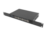 Комутатор Lanberg switch 24x 1GB poe+/2x GB 2x sfp rack 19" gigabit ethernet 360w