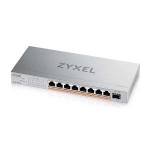 Комутатор ZyXEL XMG-108 8 Ports 2,5G + 1 SFP+, 8 ports 100W total PoE++ Desktop MultiGig unmanaged Switch