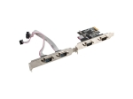 Мрежова карта Lanberg extension card PCI-express 4x com + low profile bracket