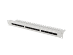 Пач панел Lanberg patch panel 24 port 1U 19" CAT.6a utp with cable organizer grey