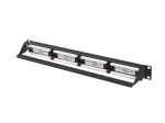 Пач панел Lanberg patch panel 24 port 1U 19" CAT.6a utp black