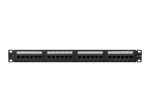 Пач панел Lanberg patch panel 24 port 1U 19" CAT.6a utp black