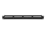 Пач панел Lanberg patch panel 24 port 1U 19" CAT.6a utp black