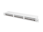 Пач панел Lanberg patch panel 24 port 1U CAT.6 shielded, grey