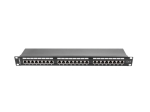 Пач панел Lanberg patch panel 24 port 1U CAT.6 shielded, black