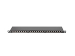 Пач панел Lanberg patch panel 24 port 0.5U CAT.6 shielded, black