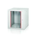 Комуникационен шкаф Formrack 19" Wall Mounted rack 9U 555/560mm, removable locking sides, height: 460mm, loading capacity: 100kg., tempered glass door, 19" front and back rails