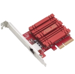 Адаптер Asus PCIe Adapter, XG-C100C V3, 10GBase-T PCIe Ethernet Network Adapter, backward compatible with 5/2.5/1 Gbps and 100Mbps; RJ45 port and built-in QoS