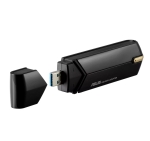 Адаптер Asus USB Adapter, USB-AX56, AX1800, Dual-Band, USB 3.2 Gen 1, OFDMA, MU-MIMO, 2x External antenna, Black
