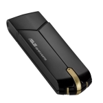 Адаптер Asus USB Adapter, USB-AX56, AX1800, Dual-Band, USB 3.2 Gen 1, OFDMA, MU-MIMO, 2x External antenna, Black