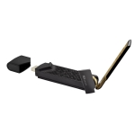 Адаптер Asus USB Adapter, USB-AX56, AX1800, Dual-Band, USB 3.2 Gen 1, OFDMA, MU-MIMO, 2x External antenna, Black