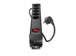 Разклонител Lanberg surge protector sp1 1.5m 5x french outlets black
