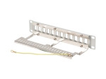 Пач панел Lanberg patch panel blank 12 port 1U 10" ftp for keystone modules grey v2