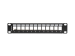 Пач панел Lanberg patch panel blank 12 port 1U 10" ftp for keystone modules black v2