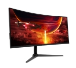 Монитор Acer Nitro XZ342CUV3bmiiphx, 34'' WQHD (3440x1440) VA, Curved 1500R, ZeroFrame, 180Hz, 1ms (VRB), HDR400, FreeSync Premium, 400nits, 2xHDMI, Speakers, DP, Audio Out, VisionCare, Energy Class F, Black, 2Y