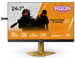 Монитор AOC CS24A, 24.1" TN eSports WLED, 1920x1080@610Hz (OC, Native 600Hz), 0.5ms GtG, 0.3ms MPRT, 500cd m/2, 1000:1, DCR 80M:1, Adaptive Sync, FlickerFree, Low Blue Light, Tilt, Height Adjust, Pivot, Swivel, 2xHDMI, DP, USB hub