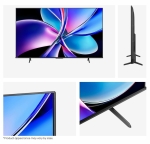 Телевизор Hisense 65" E7Q Pro, 4K Ultra HD 3840x2160, QLED, Quantum Dot, 144Hz, HDR 10+ adaptive, HLG, Dolby Vision, DTS Virtual X, Smart TV, WiFi 5GHz, WiFi Direct, BT, Anyview Cast, 4xHDMI, 2xUSB, LAN, CI+, DVB-T2/C/S2, Black