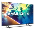 Телевизор Philips 55PUS8010/12, 55" 4K UHD LED, 3840x2160p, 60Hz, DVB-T/T2/T2-HD/C/S/S2, 60Hz, Ambilight 3, Pixel Precise UHD, HDR+, Titan OS, Dolby Atmos & DTS:X, 3*HDMI, 2*USB, VRR, 802.11ac, BT 5.2, 20W RMS, Black