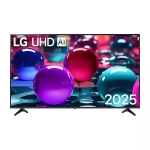 Телевизор LG 55UA73003LA, 55" 4K UltraHD TV 4K (3840x2160), DVB-T2/C/S2, webOS 25 Smart, ThinQ AI, Alpha 7 AI Processor, WiFi, HDR10 pro, HLG, ALLM/HGiG, 4K Upscaling, AI Sound pro, Multiple View, HDMI eARC, LAN, USB, Bluetooth, Google Cast, 2 Pole Stand,