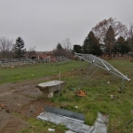 Наземна фотоволтаична конструкция, набивна